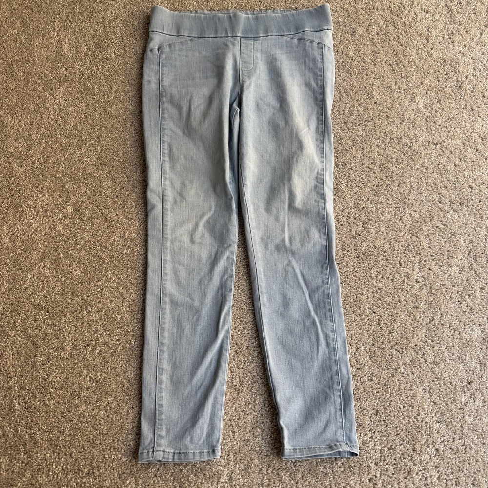 GUESS Jegging Jeans Womens Large Light Wash Blue Slim Fit Stretch Denim Logo